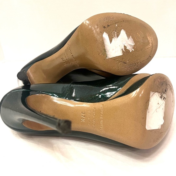 Nicholas Kirkwood Green Sparkle High Heels B13/9 - Picture 10 of 14